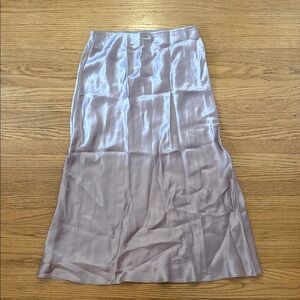Babaton Satin Midi Skirt in Soft Lavender